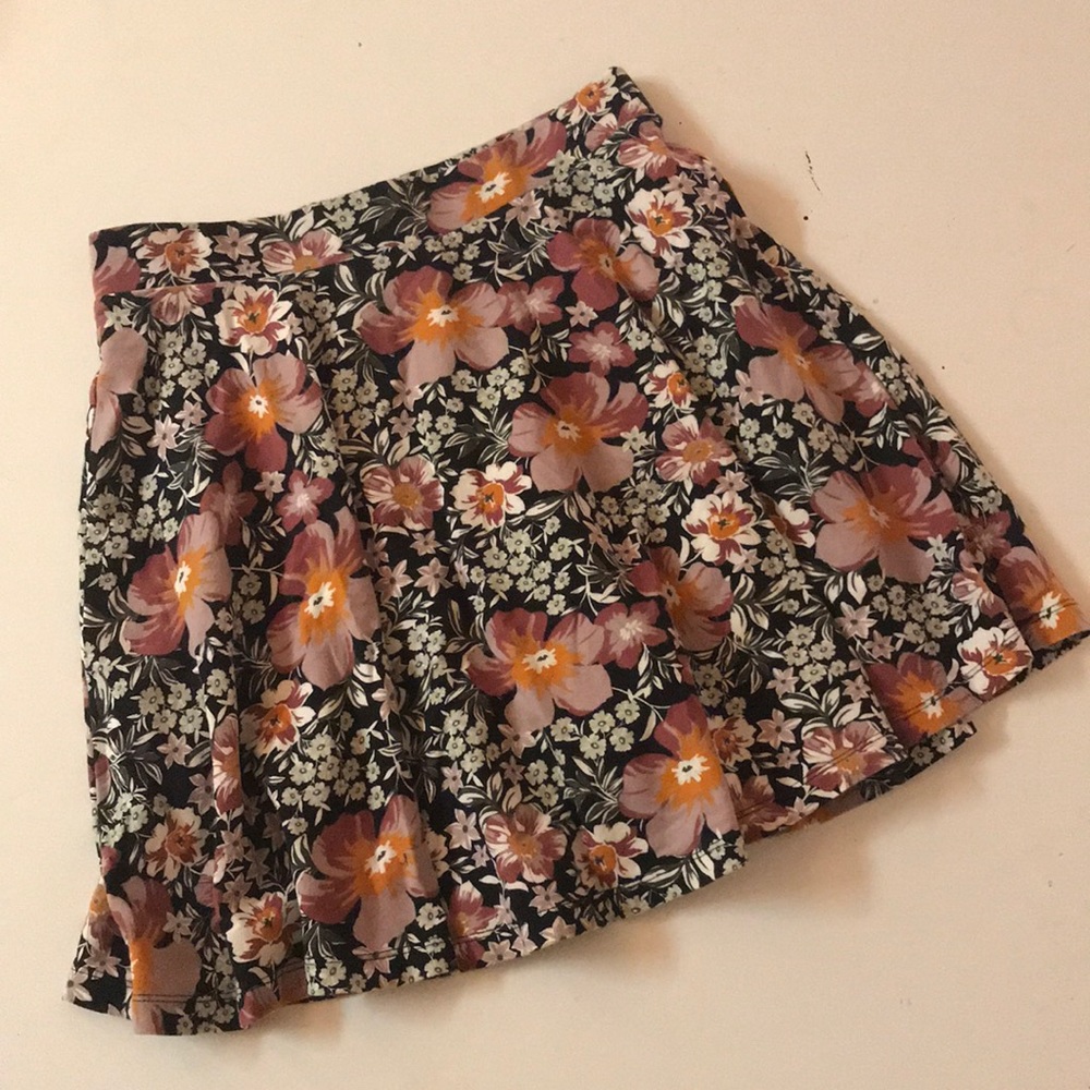 Floral skater skirt
